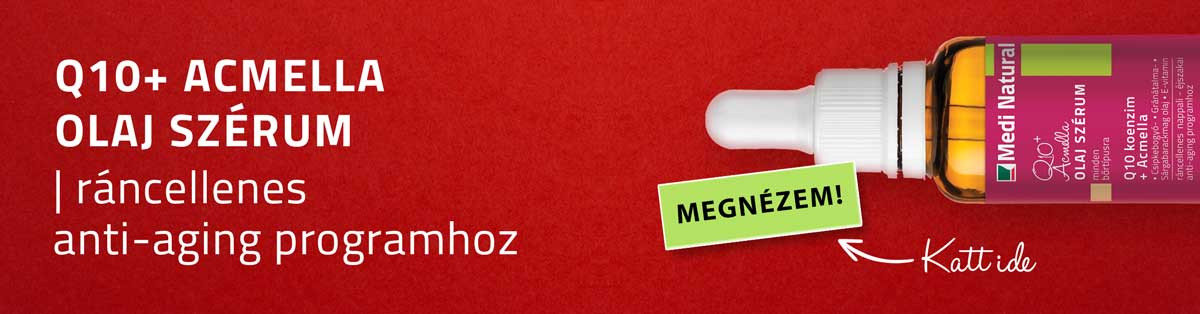 Q10 + Acmella olajszérum, a ráncok feltöltésére, a sima és puha arcbőrért