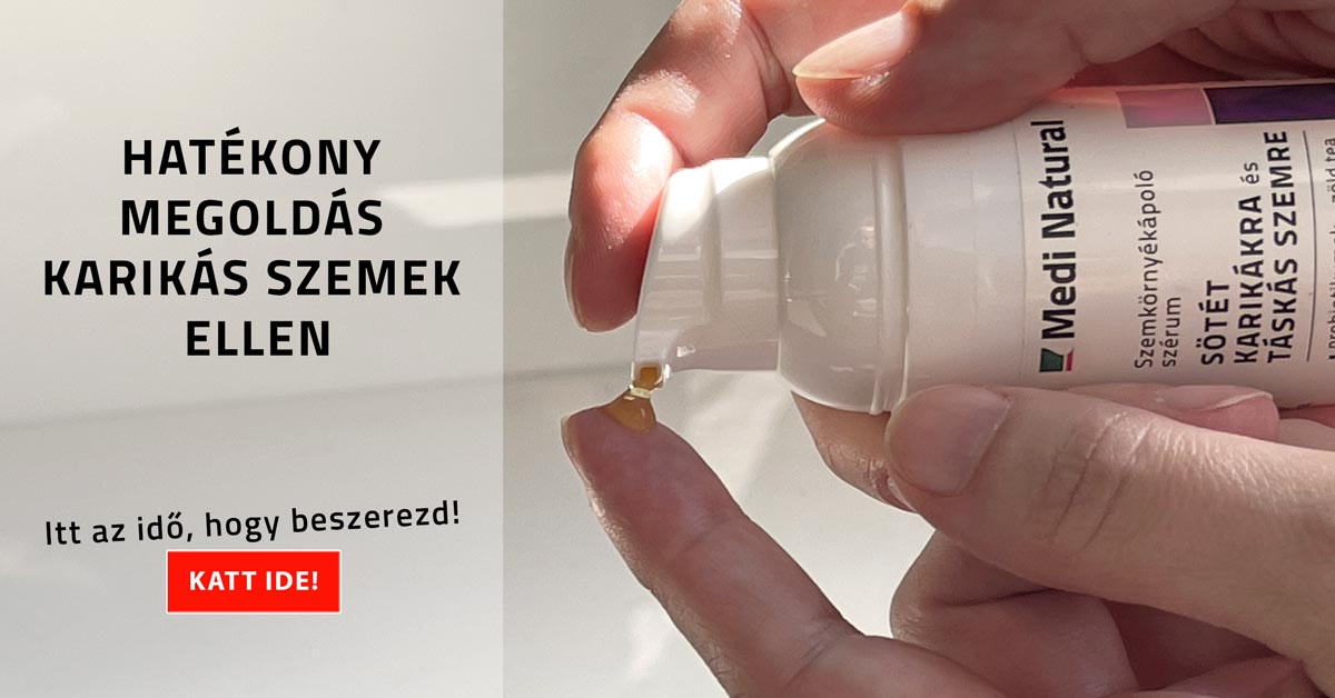 hatékony megoldás táskás szemek ellen