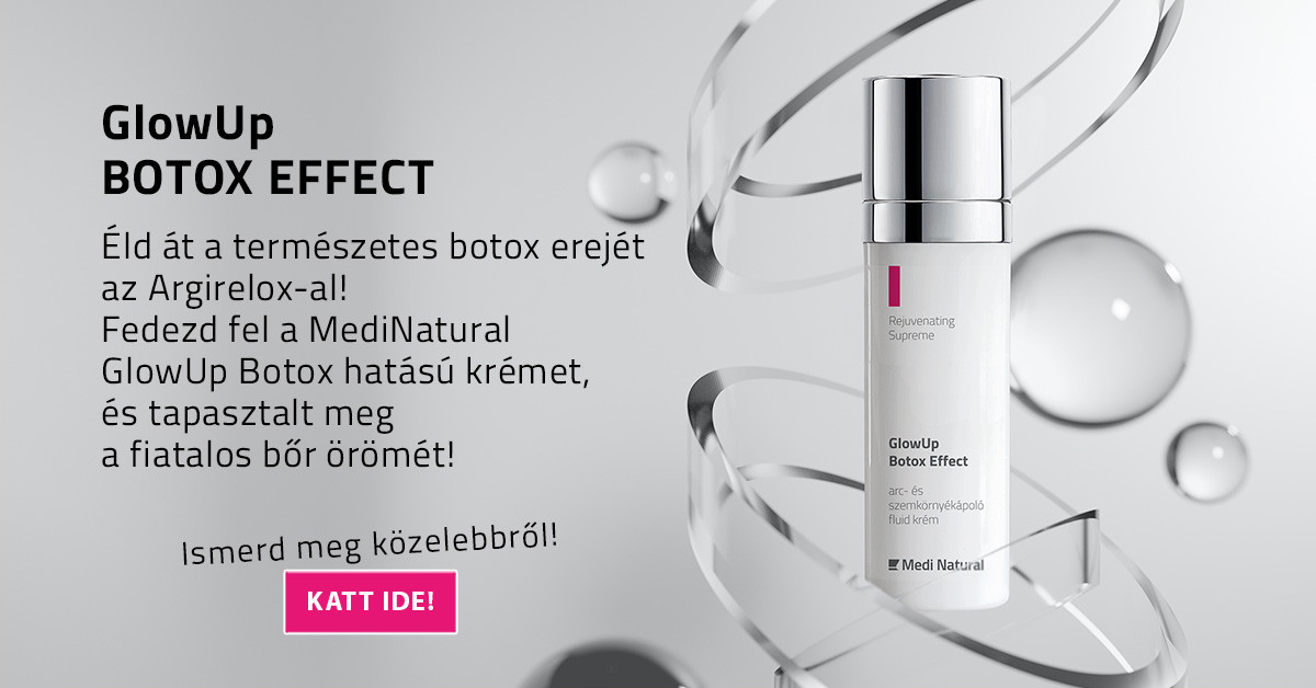 Argirelox: GlowUp Botox hatású arckrém