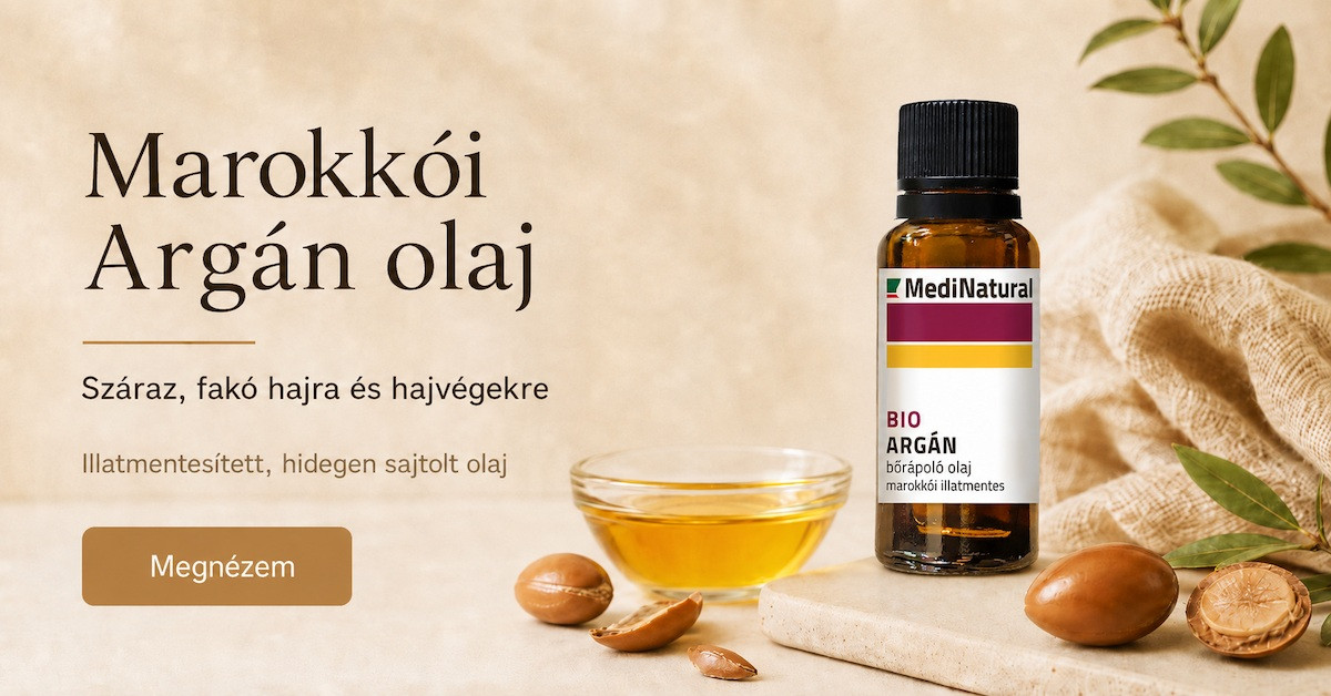 Marokkói Argán olaj száraz, fakó hajra és hajvégekre