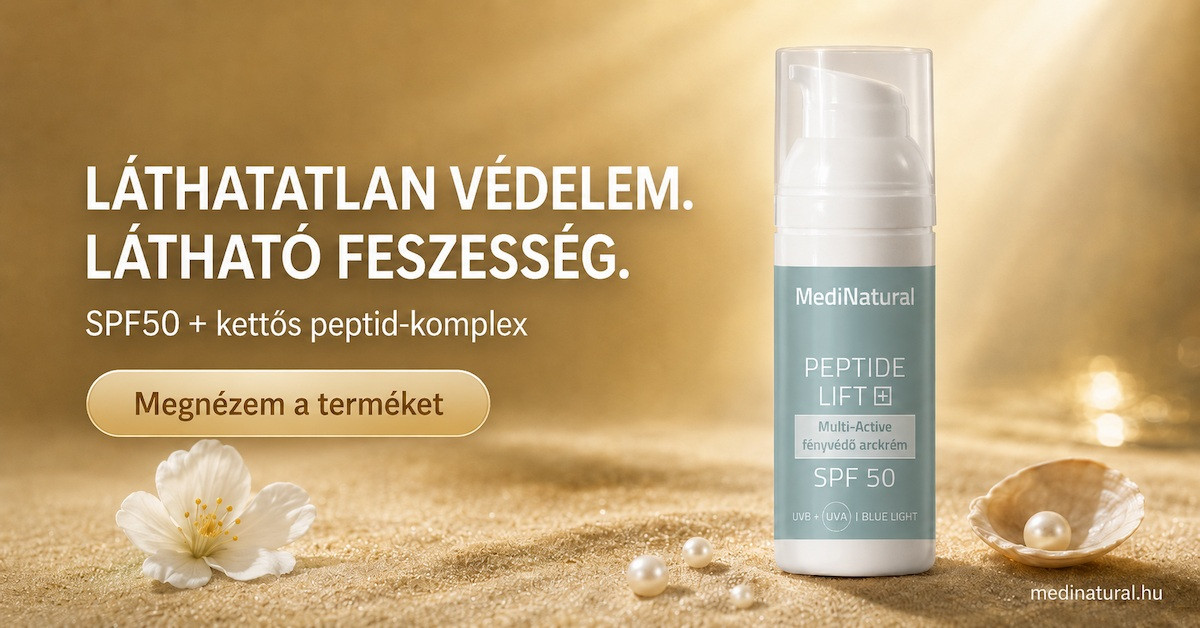 Peptide Lift+ SPF50 fényvédő arckrém – láthatatlan védelem, látható feszesség, kettős peptid-komplex