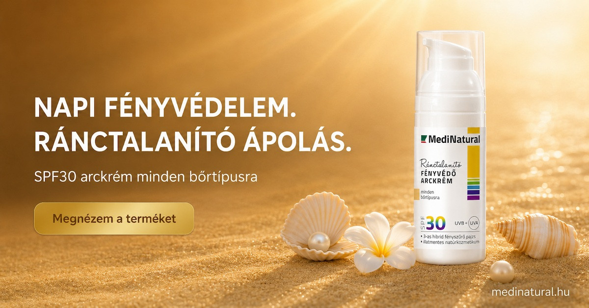 Ránctalanító Fényvédő Arckrém SPF30 – napi fényvédelem és ránctalanító ápolás