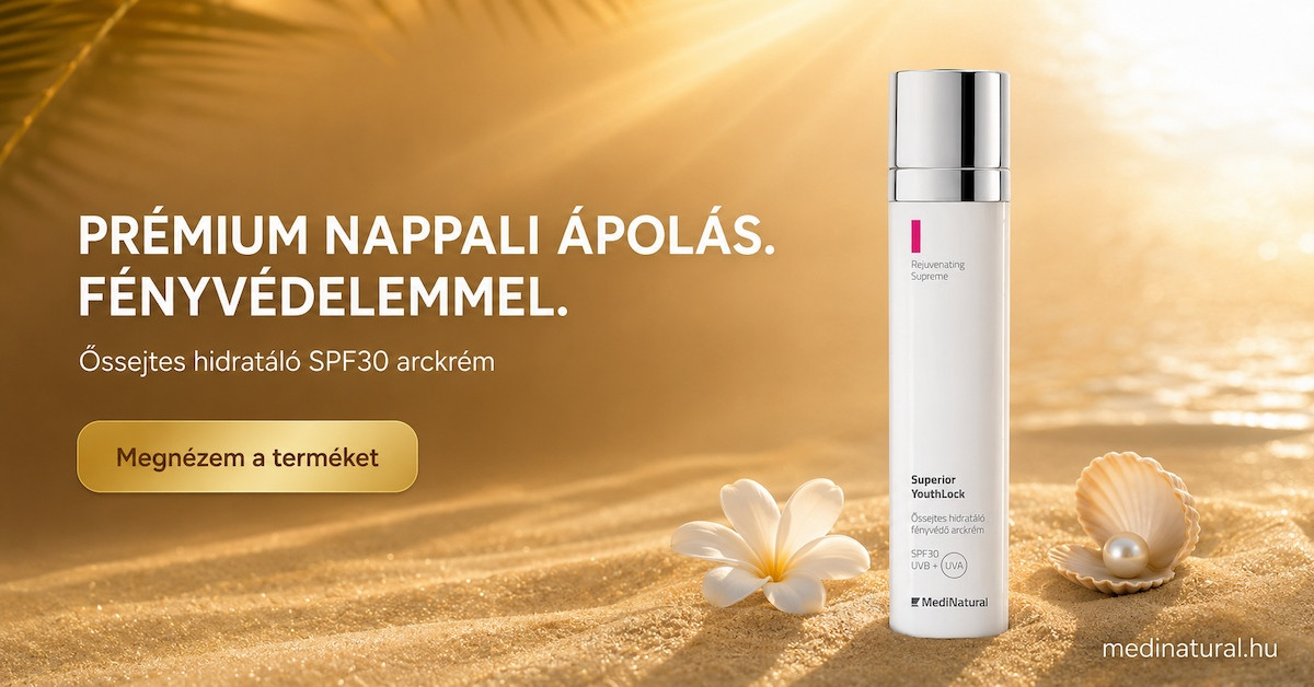 Superior YouthLock SPF30 Őssejtes Hidratáló Fényvédő Arckrém – prémium nappali ápolás fényvédelemmel