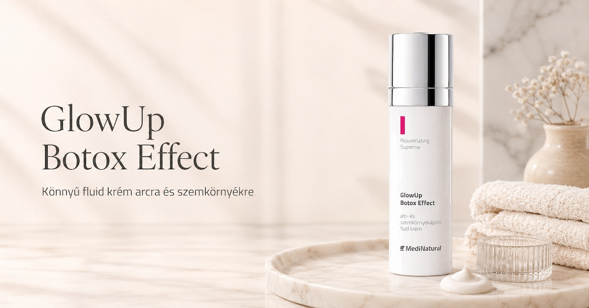 GlowUp Botox Effect könnyű fluid krém arcra és szemkörnyékre