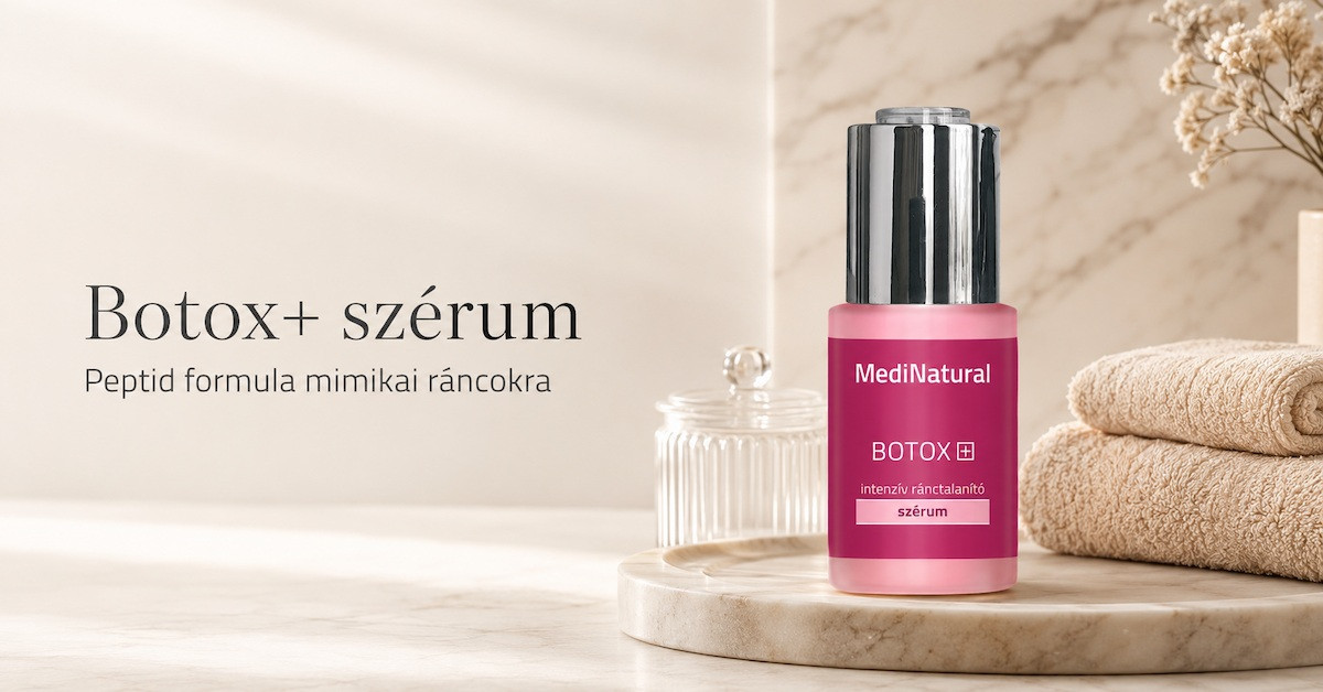 Botox+ intenzív ránctalanító szérum peptid formula mimikai ráncokra