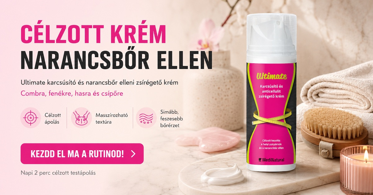 Ultimate karcsúsító és narancsbőr elleni zsírégető krém combra fenékre hasra és csípőre