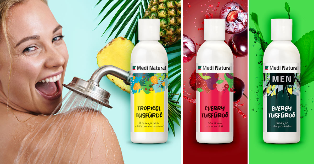 Ajándékozd meg a bőrödet az Új MediNatural Tusfürdőkkel!