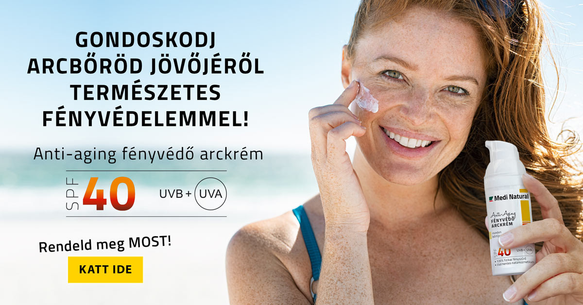 természetes és biztonságos fényvédő arckrém