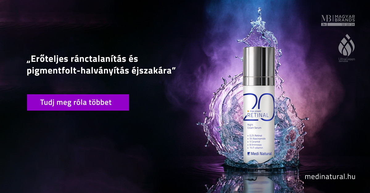 Retinal szérum – erőteljes ránctalanítás és pigmentfolt-halványítás éjszakára.