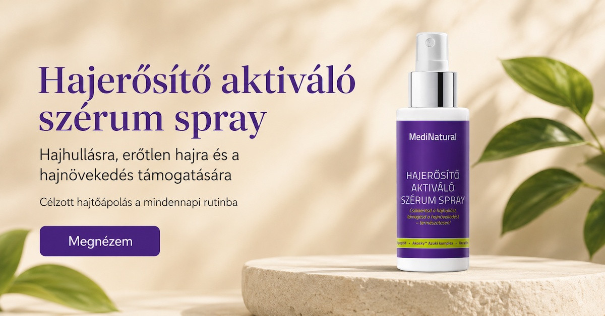 Hajerősítő aktiváló szérum spray hajhullásra és hajnövekedés támogatására