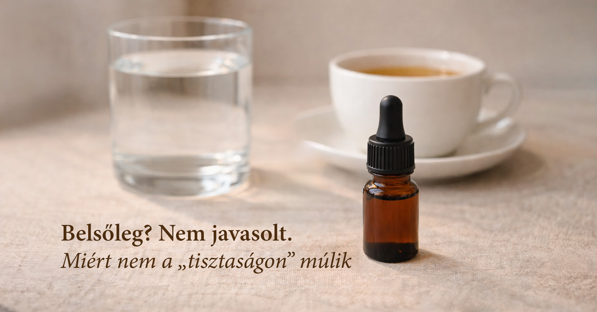 Illóolaj belsőleges használata – miért nem javasolt, és mire figyelj biztonságosan.