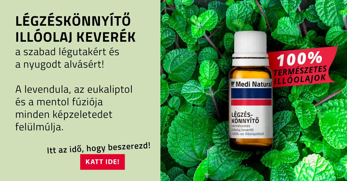 Légzéskönnyítő illóolaj keverék, a szabad légutakért és a nyugodt alvásért!