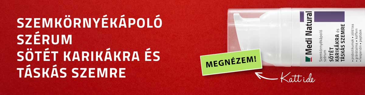 Szemkörnyékápoló szérum a szem alatti sötét karikák és duzzanat ellen