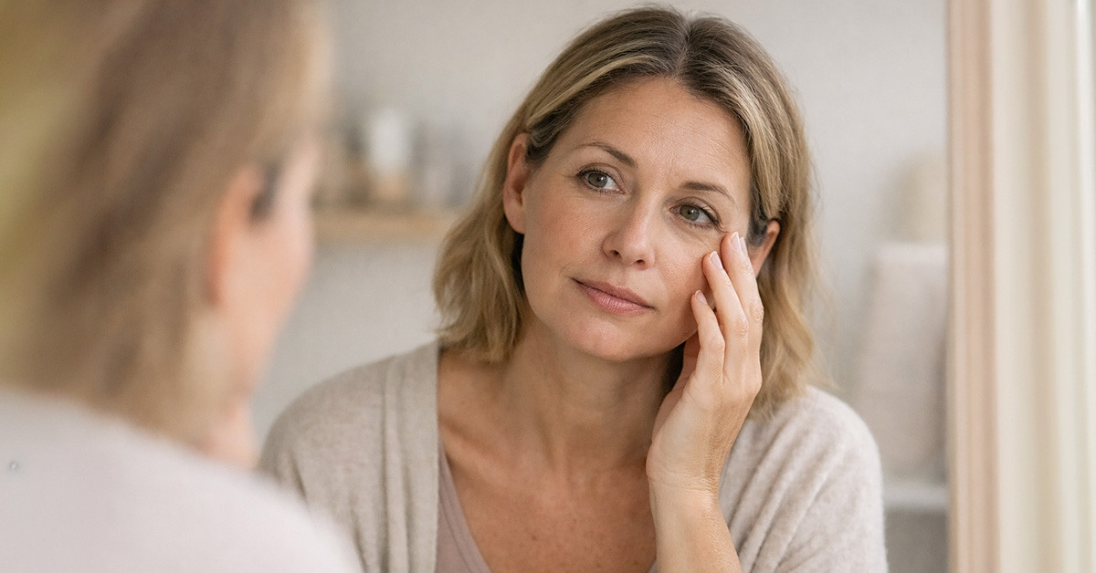 Karikás szemek természetes megjelenése nyugodt, otthoni környezetben