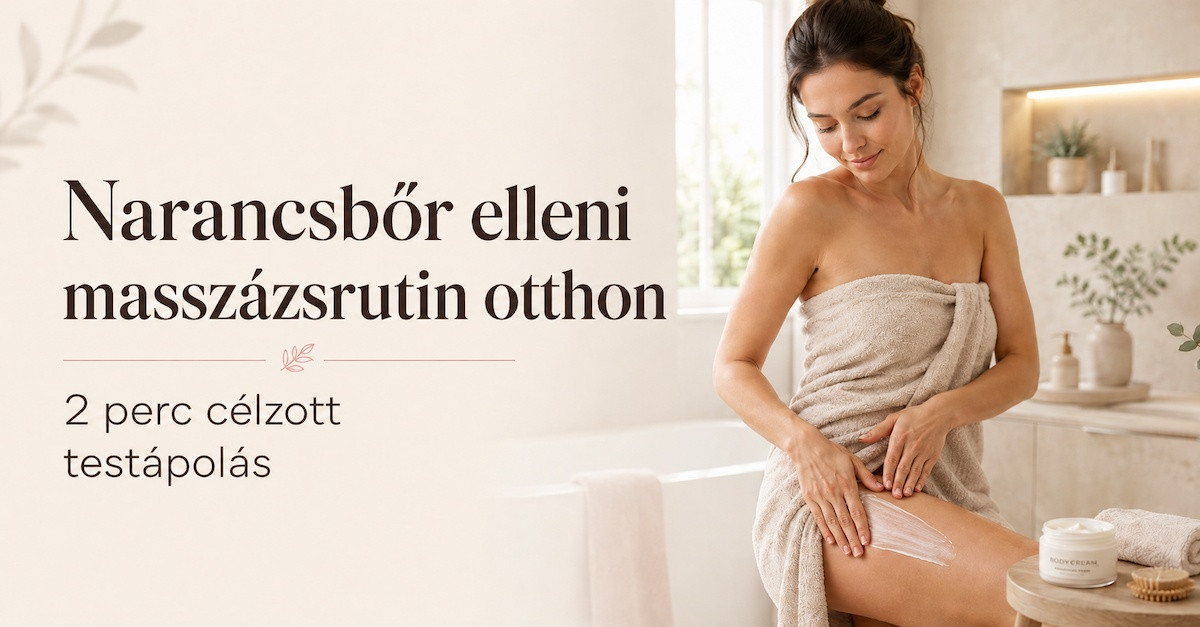 Narancsbőr elleni masszázsrutin otthon combra fenékre hasra és csípőre