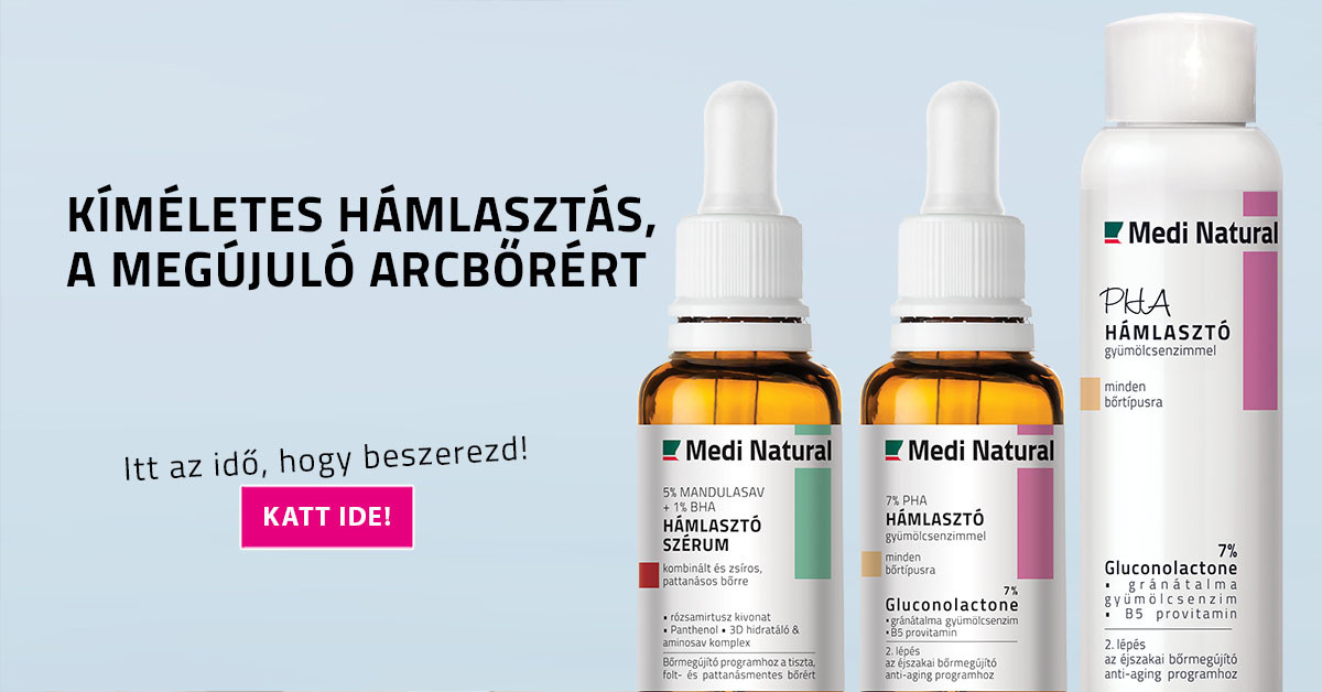 Kíméletes hámlasztás a megújuló arcbőrért