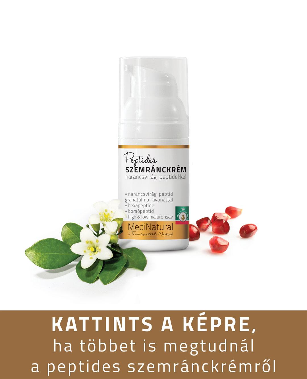 Peptides szemránckrém narancsvirág peptidekkel