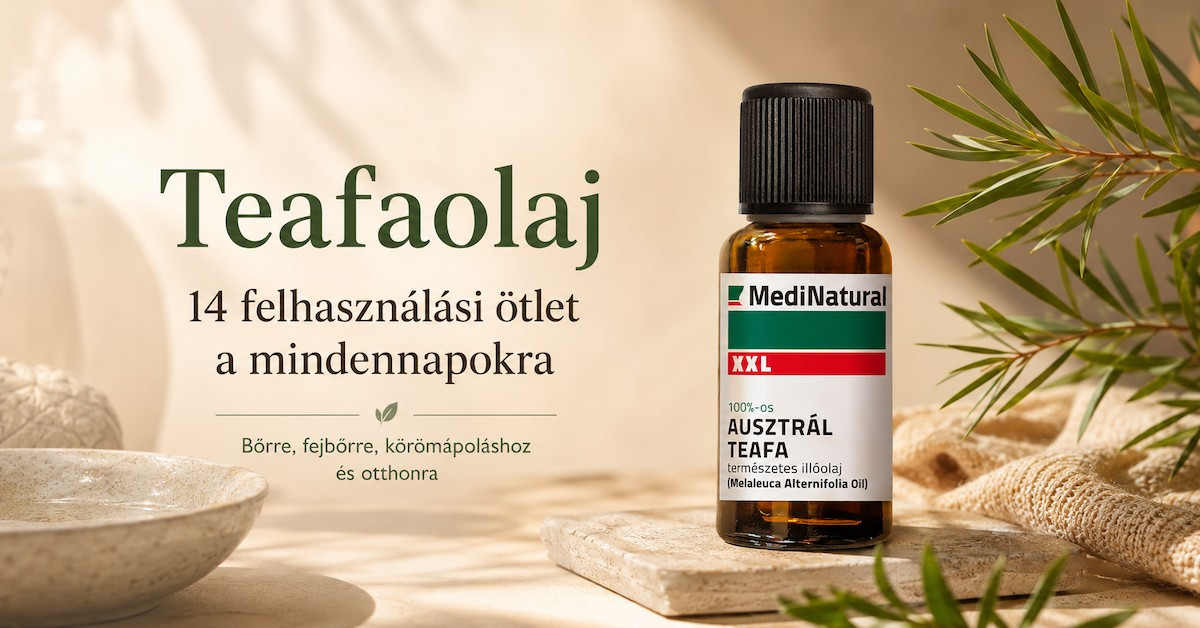 Teafaolaj használata - 14 felhasználási ötlet pattanásra hajlamos bőrre, körömápoláshoz, fejbőrre és otthoni rutinokhoz
