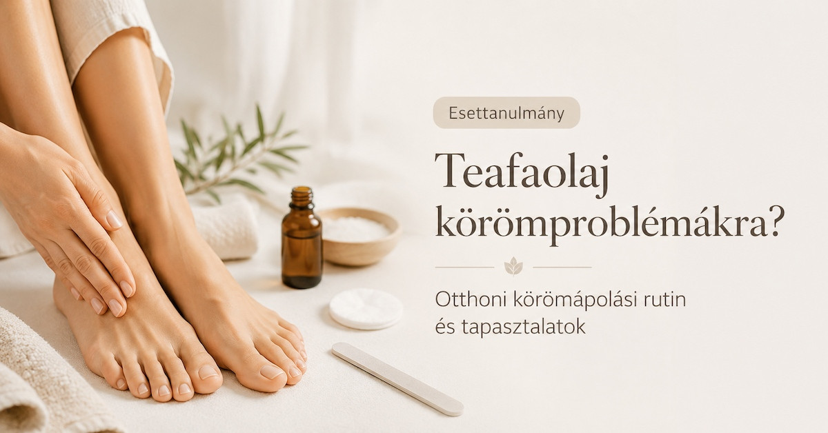 Teafaolaj körömgomba gyanúja esetén és problémás körmök otthoni ápolásához