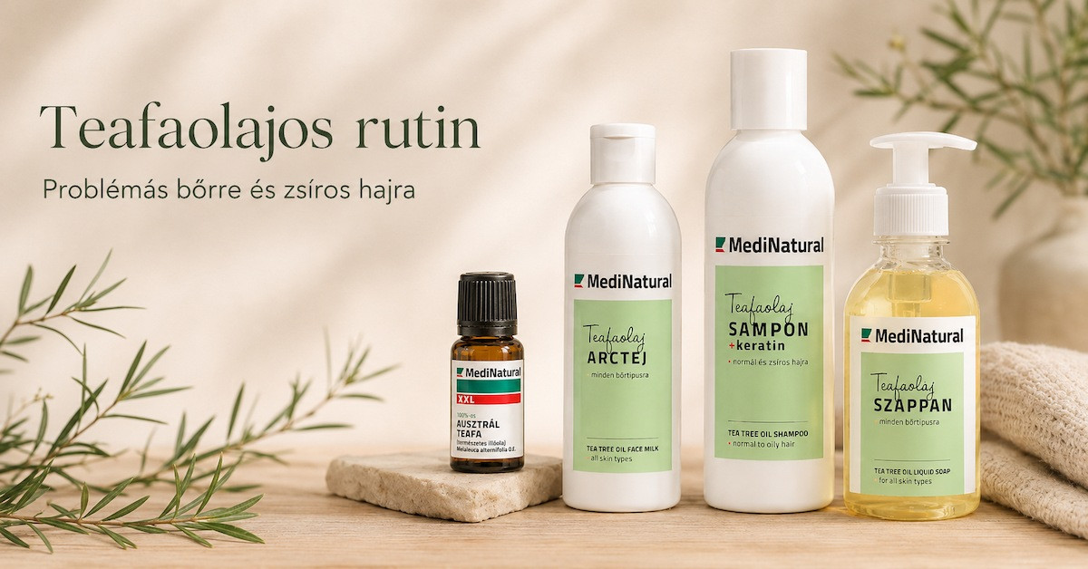 MediNatural teafaolajos rutin problémás bőrre és zsíros hajra