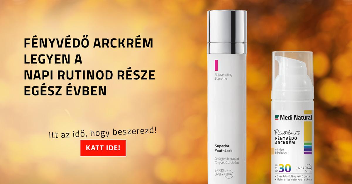 Fényvédő arckrém legyen a napi rutinod része egész évben