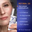 Kép 3/3 - Retinal 20 max power krémszérum -  24 aktív anti-aging összetevőt tartalmaz a bőr feszesítésére, a finom vonalak csökkentésére.