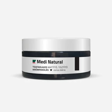 Teafaolajos mattító, tisztító krémpakolás zsíros bőrre