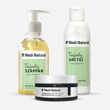 Teafaolajos arctisztító csomag zsíros bőrre