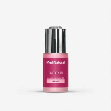 MediNatural Botox+ intenzív ránctalanító szérum flakon semleges, világos háttéren