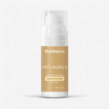 MediNatural Anti-aging+ Színezett fényvédő nappali arckrém SPF 30+