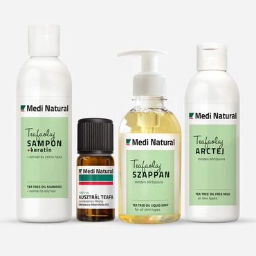 Natúr Teafaolajos csomag - problémás bőrre és zsíros hajra