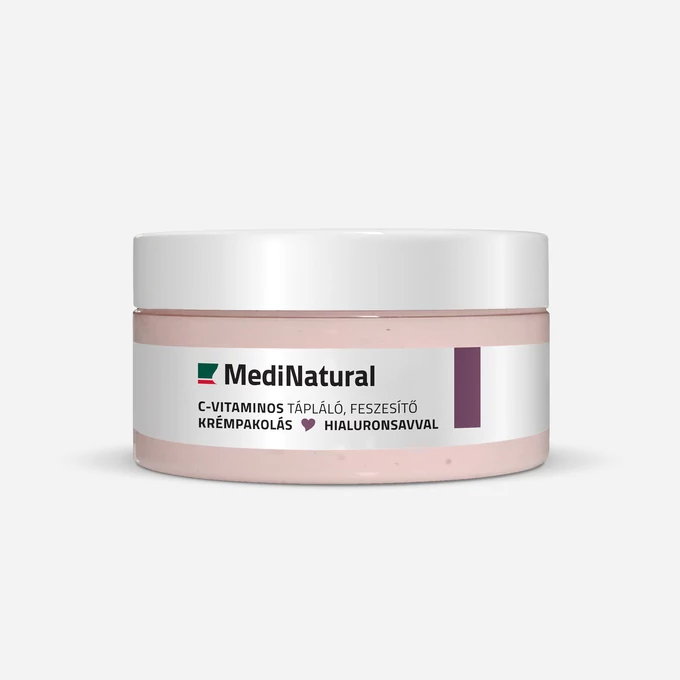 MediNatural C-vitaminos tápláló, feszesítő krémpakolás Hialuronsavval