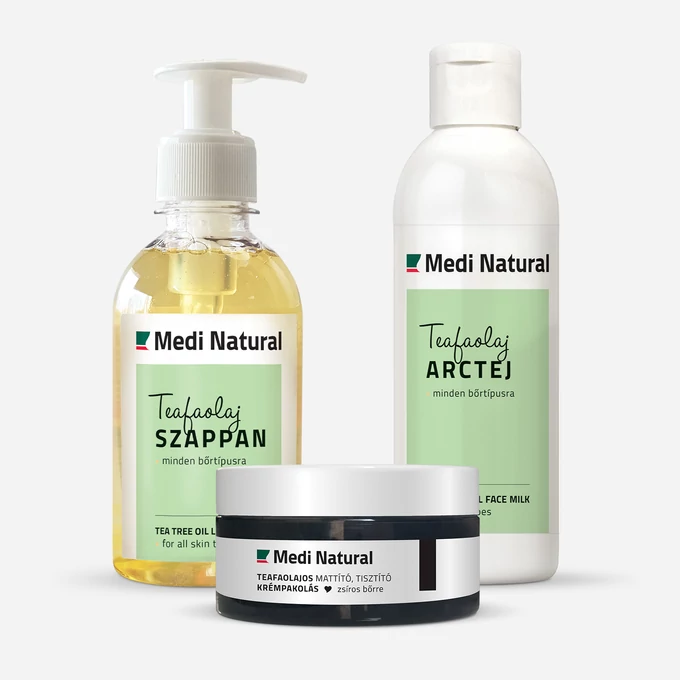 Teafaolajos arctisztító csomag zsíros bőrre