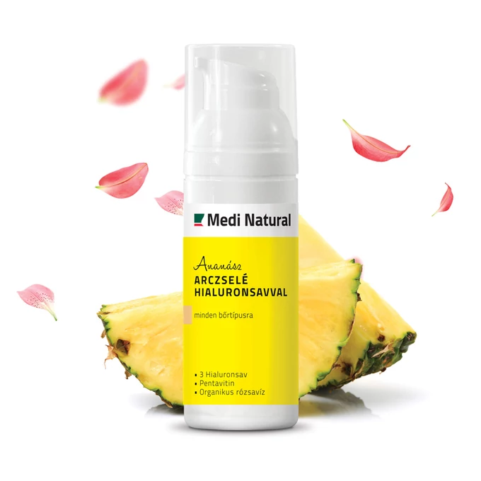 Virágesszenciás Ananász Arczselé hialuronsavval