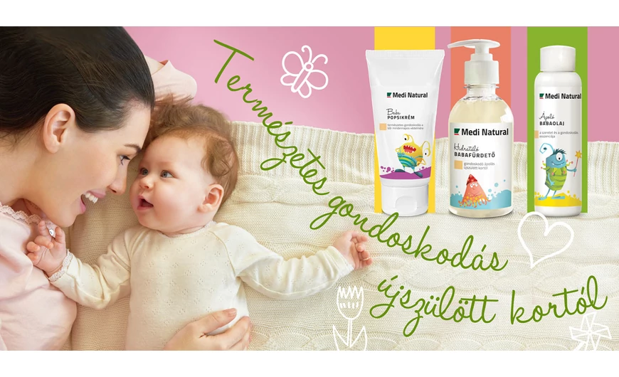 Végre megérkeztek a MediNatural természetes BABAÁPOLÓ kozmetikumok!