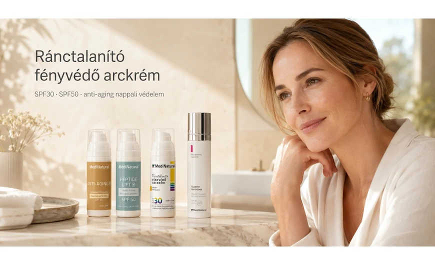 Ránctalanító fényvédő arckrém: SPF30, SPF50 vagy színezett fényvédelem?
