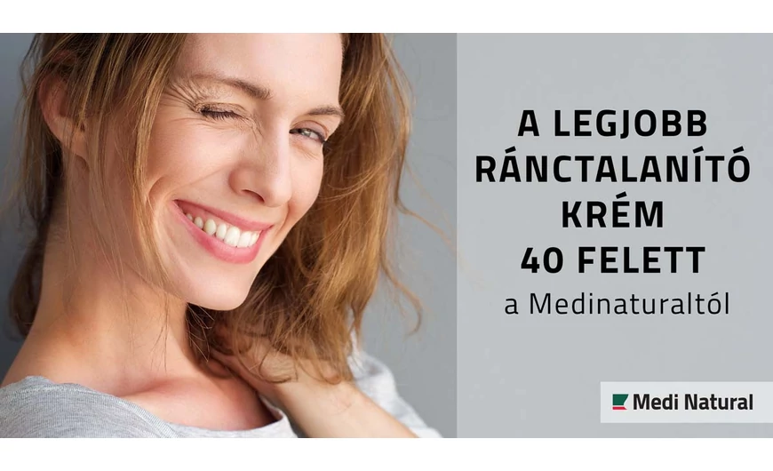 A legjobb ránctalanító krém 40 felett a Medinaturaltól 