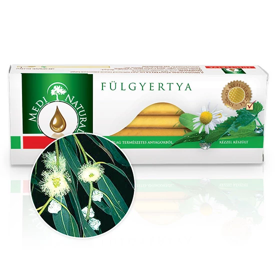MediNatural - Zsálya méhviasz fülgyertya (10db)