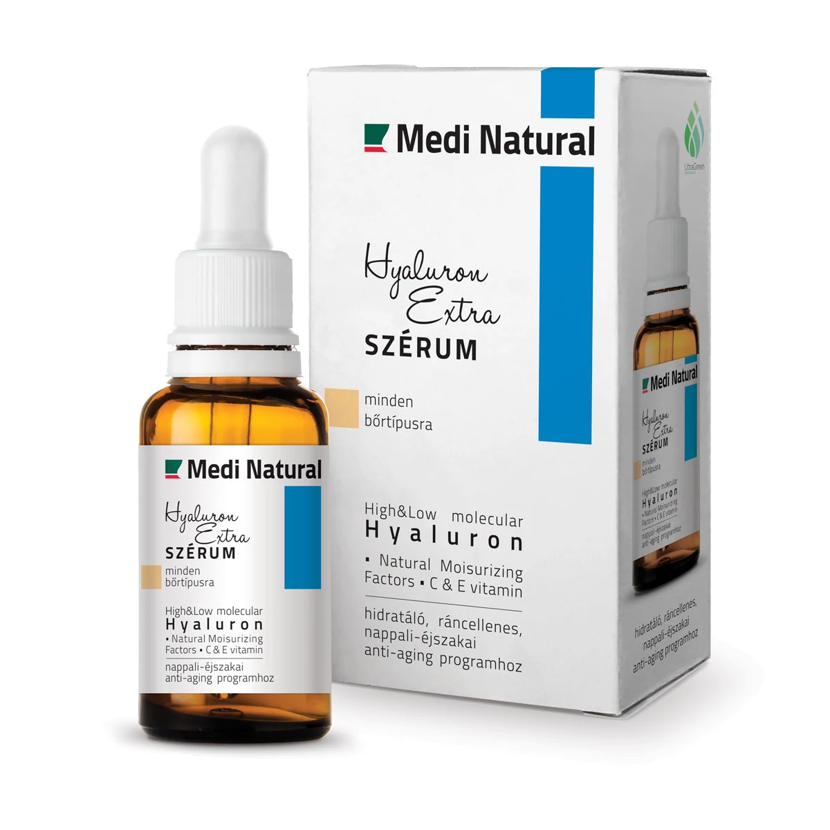 Hyaluron extra szérum | hidratáló, ráncellenes anti-aging programhoz 